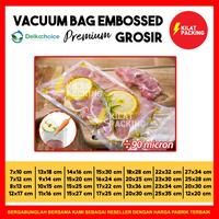 Gambar PLASTIK VACUUM EMBOS EMBOSS EMBOSSED VACUM BAG SEALER MAKANAN SATUAN - 12CM X 20CM dari kilat packing undefined 3 Tokopedia