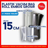 Gambar PLASTIK VACUUM VACUM VAKUM EMBOSSED EMBOSS EMBOS ROLL 15x500 VARIAN - SachetRoll 15cm dari kilat packing undefined 1 Tokopedia