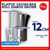 Gambar PLASTIK VACUUM VACUM VAKUM EMBOSSED EMBOSS EMBOS ROLL 12x500 VARIAN - SachetRoll 12cm dari kilat packing undefined 1 Tokopedia