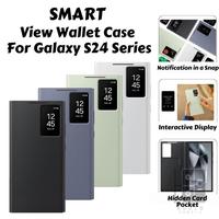 Gambar Flip Case For S24 Ultra Plus 5G Smart View Wallet Leather Phone Cover Casing High Quality Card Slot S24Ultra S24Plus Cuci Gudang - Black, S24 Plus dari Gizmo Sehat undefined 4 Tokopedia