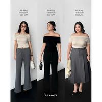 Gambar ECINOS - CORE Fitted Off Shoulder Tencel Top dari An-Nur Creations undefined 3 Tokopedia