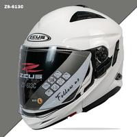 Gambar Zeus ZS613C Modular White Glossy dari Juragan Helm undefined 2 Tokopedia