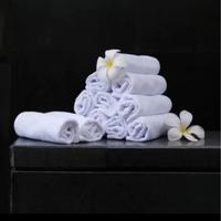 Gambar handuk sapu tangan hotel oshibori putih 30x30 super cotton lenuta dari SOPHILIA undefined 5 Tokopedia
