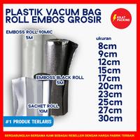 Gambar PLASTIK VACUM EMBOS VACUUM SEALER ROLL EMBOSSED (BINTIK) VAKUM MAKANAN - Transparan, 8CM X 500CM dari kilat packing undefined 3 Tokopedia