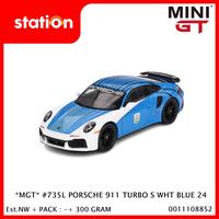 Gambar MINI GT #735L PORSCHE 911 TURBO S WHITE BLUE 24 - DIECAST dari Station Group 2 undefined 2 Tokopedia