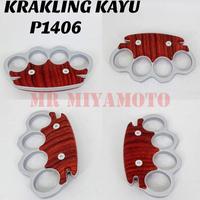 Gambar Knuckle Tinju BESI Besar dan Tebal Dengan Handle Motif KAYU dari MR MIYAMOTO undefined 1 Tokopedia