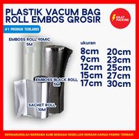 Gambar PLASTIK VACUM EMBOS VACUUM SEALER ROLL EMBOSSED VAKUM MAKANAN MURAH - Hitam, 27CM X 500CM dari kilat packing undefined 3 Tokopedia