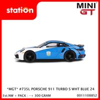 Gambar MINI GT #735L PORSCHE 911 TURBO S WHITE BLUE 24 - DIECAST dari Station Group 2 undefined 3 Tokopedia