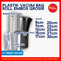 Gambar PLASTIK VACUM EMBOS VACUUM SEALER ROLL EMBOSSED VAKUM MAKANAN VARIAN - Hitam, 12CM X 500CM dari kilat packing undefined 3 Tokopedia