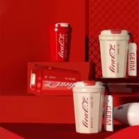 Gambar GERM Coca-Cola Thermos Cup 400ML S31603 Cangkir Termos Baja Tahan Karat Cangkir Kopi Gelas Air Mobil Portabel - Red dari Lydsto.Indonesia undefined 4 Tokopedia