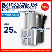 Gambar PLASTIK VACUUM VACUM SEALER EMBOSSED EMBOSS EMBOS ROLL VARIAN 25x500 - Sachetroll 25cm dari kilat packing undefined 1 Tokopedia