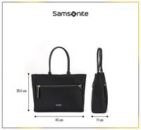 Gambar Samsonite Prudence Eco Tote 14.1 inch Strap Antimicrobial - Black dari Samsonite Indonesia undefined 3 Tokopedia