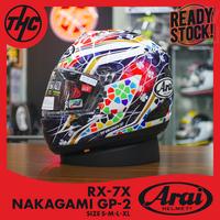 Gambar ARAI RX7X NAKAGAMI GP2 WHITE FULL FACE HELMET HELM RX-7X GP-2 dari THC Helmets undefined 1 Tokopedia