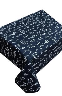 Gambar New Zeren Black Floor Music Note Pattern Care Table Cloth 1 dari Bumilangit69 undefined 1 Tokopedia