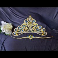 Gambar Mahkota tari set list dahi, untuk tari tarian - Hijau dari Batik Permana undefined 4 Tokopedia