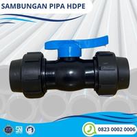 Gambar fitting compression hdpe ball valve 2 Inch 63 mm - stop kran hdpe dari Lapak Hdpe undefined 1 Tokopedia