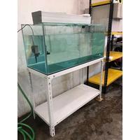 Gambar Rak Besi Siku Meja Rak Aquarium Meja Kompor 2 Susun - 100x60x75cm - Hitam dari Gudang Rak 99 undefined 1 Tokopedia