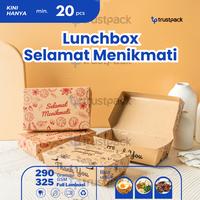 Gambar PAPER LUNCH BOX SIZE M&L MOTIF KRAFT LAMINASI KOTAK TAKEAWAY EKONOMIS - Merah, Size M dari Trustpack-New undefined 1 Tokopedia