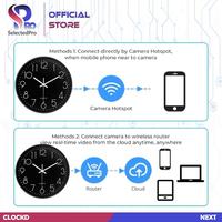 Gambar IP Camera Wifi Wall Clock Kamera CCTV Jam Dinding Wireless Hidden Spy dari SelectedPro undefined 4 Tokopedia