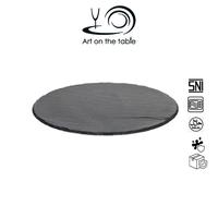 Gambar PIRING MAKAN BATU BENTUK BUNDAR / ROUND SLATE PLATE - 30cm dari Artonthetable undefined 1 Tokopedia
