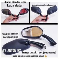 Gambar KACA SPION SEPEDA LISTRIK-SPION MOTOR LISTRIK MODEL OVAL HITAM CROME - 2449 CP/BLACK, SEPASANG dari ANTON K2 AKSESORIS MOTOR undefined 4 Tokopedia