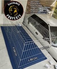 Gambar KURUNGAN UMBARAN AYAM JAGO BANGKOK panjang 2 meter BESI GALVANIS - P180L80T80cm dari GALVANIS PROPERTY undefined 1 Tokopedia