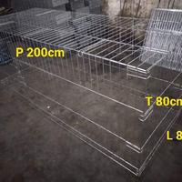 Gambar KURUNGAN UMBARAN AYAM JAGO BANGKOK panjang 2 meter BESI GALVANIS - P180L80T80cm dari GALVANIS PROPERTY undefined 4 Tokopedia