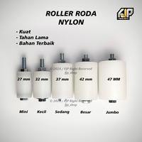 Gambar Roller Roda Nylon Roler Pintu Pagar Nilon Ukuran 27 32 37 42 47 - Roda 32 dari Fjp.shop undefined 1 Tokopedia