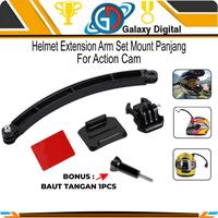Gambar Helmet Extension Arm Set Mount Mounting Panjang For Action Camera dari RaRa90_NEW undefined 1 Tokopedia