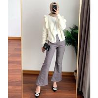Gambar Top Seller Celana Cutbray Pants Wanita Katun Import Standard Dan Jumbo - abu, jumbo dari tokocelanapendekpria undefined 5 Tokopedia