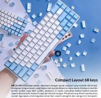 Gambar Keyboard Gaming Digital Alliance Wireless Mechanical Meca Air S - CERULEAN/WHITE, RED dari DA Drive undefined 1 Tokopedia