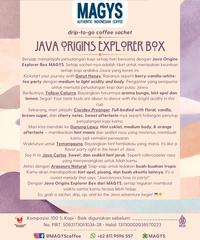 Gambar Java Explorer Box Drip-to-Go Coffee Sachet Indonesia dari MAGYS & Ka Ha Su undefined 2 Tokopedia