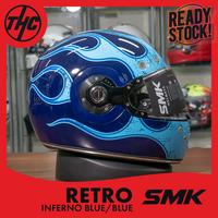 Gambar HELM SMK RETRO INFERNO BLUE VINTAGE FULL FACE HELMET ORIGINAL dari THC Helmets undefined 3 Tokopedia