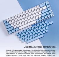 Gambar Keyboard Gaming Digital Alliance Wireless Mechanical Meca Air S - CERULEAN/WHITE, RED dari DA Drive undefined 2 Tokopedia