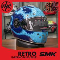 Gambar HELM SMK RETRO INFERNO BLUE VINTAGE FULL FACE HELMET ORIGINAL dari THC Helmets undefined 1 Tokopedia