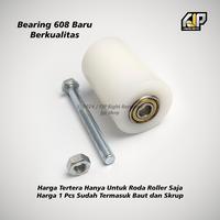 Gambar Roller Roda Nylon Roler Pintu Pagar Nilon Ukuran 27 32 37 42 47 - Roda 32 dari Fjp.shop undefined 2 Tokopedia