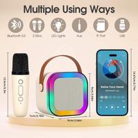 Gambar GOOJODOQ K12 Mini KTV Bluetooth LED Karaoke Speaker for Wesing Smule - Beige 2 dari Goojodoq Professionals undefined 3 Tokopedia