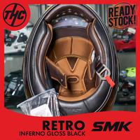 Gambar HELM SMK RETRO INFERNO GLOSS BLACK FULL FACE HELMET CLASSIC dari THC Helmets undefined 5 Tokopedia
