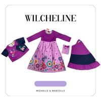 Gambar Baju Gamis Anak Perempuan Michelle & Marchelle Usia 3 s/d 8 Tahun - Ungu, size 4 dari Wilcheline undefined 5 Tokopedia
