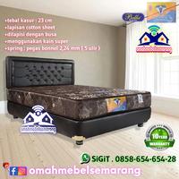 Gambar Bed set springbed DIAMOND DELUXE matras kasur pegas bergaransi - Cokelat, kasur uk.90 dari omahmebelsemarang undefined 1 Tokopedia