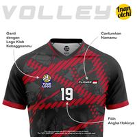Gambar Kaos Jersey Voli / Custom Nama Logo / JVL037 - DEWASA, 4XL dari Inanotchi Official undefined 2 Tokopedia