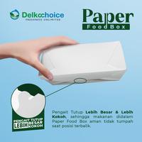 Gambar Paper Lunch Rice Box Food Pail Kotak Tempat Makan Kemasan Take Away - M+ 800ml 300gsm, IvoryWhite PAIL dari Delkochoice Official Store undefined 5 Tokopedia