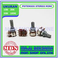 Gambar Potensio Mini 10k 20k 50k 100k stereo Bagus - 50K STEREO MINI dari MDN SHOP ONLINE undefined 3 Tokopedia