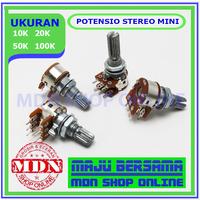 Gambar Potensio Mini 10k 20k 50k 100k stereo Bagus - 50K STEREO MINI dari MDN SHOP ONLINE undefined 4 Tokopedia