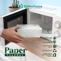 Gambar Paper Lunch Rice Box Food Pail Kotak Tempat Makan Kemasan Take Away - M+ 800ml 300gsm, IvoryWhite PAIL dari Delkochoice Official Store undefined 2 Tokopedia