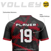 Gambar Kaos Jersey Voli / Custom Nama Logo / JVL037 - DEWASA, 4XL dari Inanotchi Official undefined 3 Tokopedia