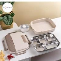 Gambar Bento lunch box stainless 304 kotak bekal makan sup 2000 ml hl220531-5 - Cokelat dari hoaline undefined 1 Tokopedia