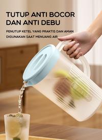 Gambar BONBOX BKL802 Teko Plastik Kettle Air 2.5L Tahan Dingin Panas BFA Free - Blue dari OborBaru undefined 5 Tokopedia