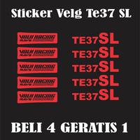 Gambar STIKER VELG TE37 SL VOLK RACING RAYS ENGINEERING - Putih, 1 velg dari stickerika. undefined 4 Tokopedia