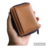 Gambar Dompet kartu minimalis tan drus premium kulit pull up - tan dari Kakay_shop undefined 5 Tokopedia